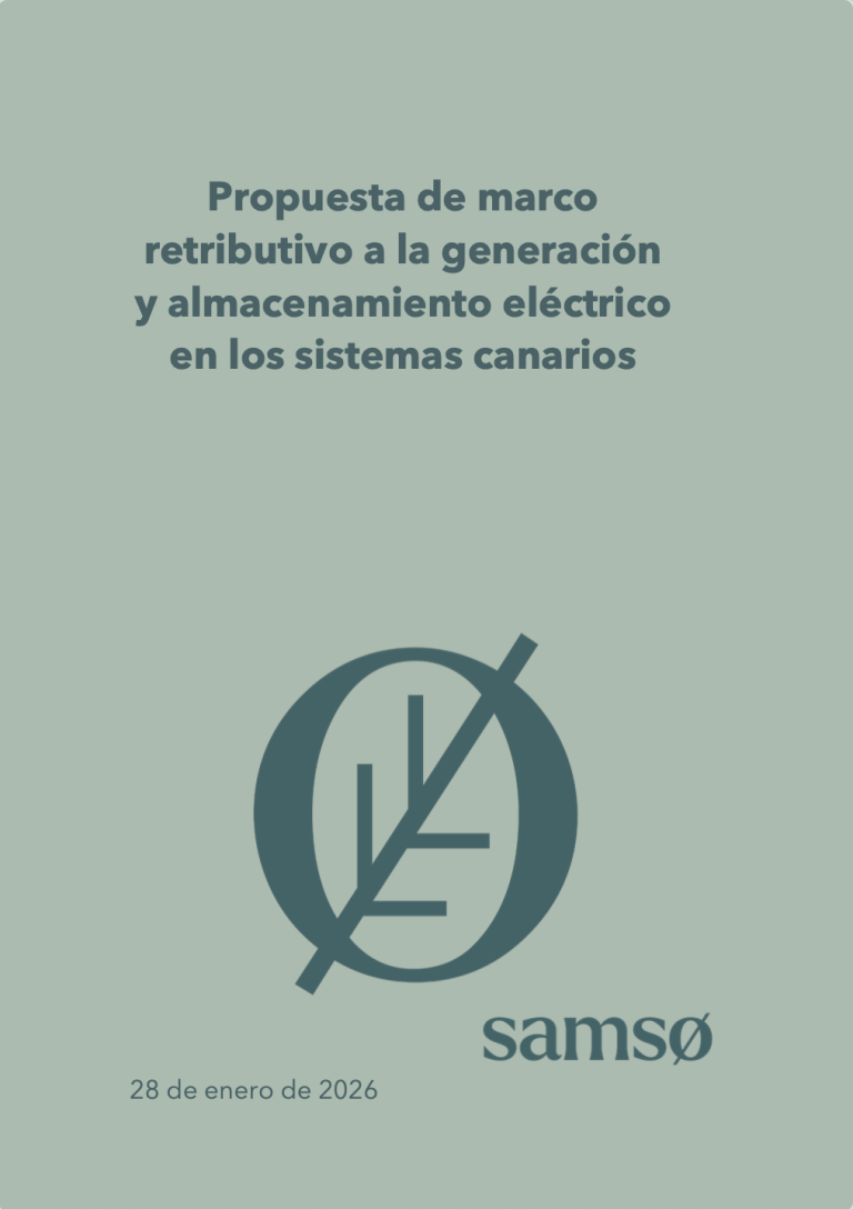 Propuesta de marco retributivo a la generación y almacenamiento eléctrico en los sistemas canarios